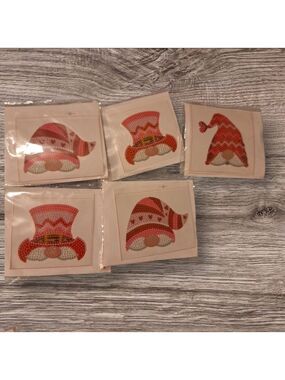 Christmas Pink Gnome Diamond Painting Mini Sets